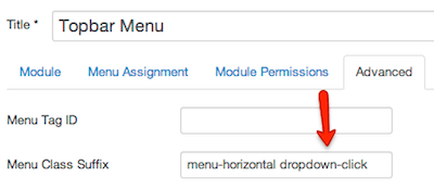 Menu class suffix with dropdown-click class