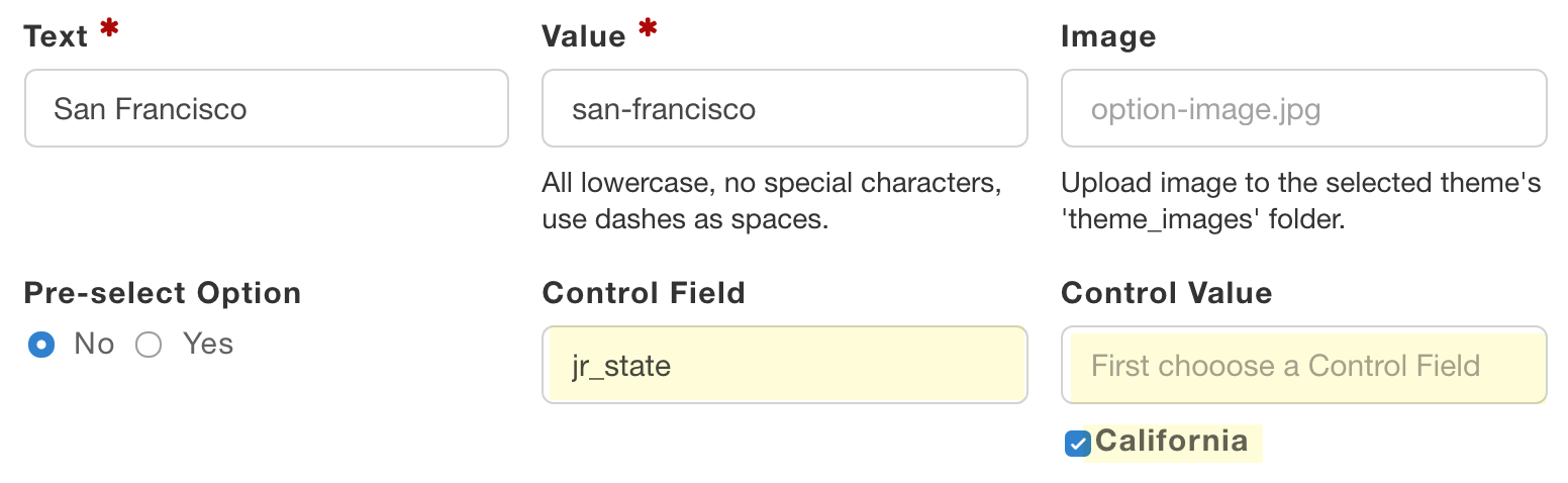 Creating field relations