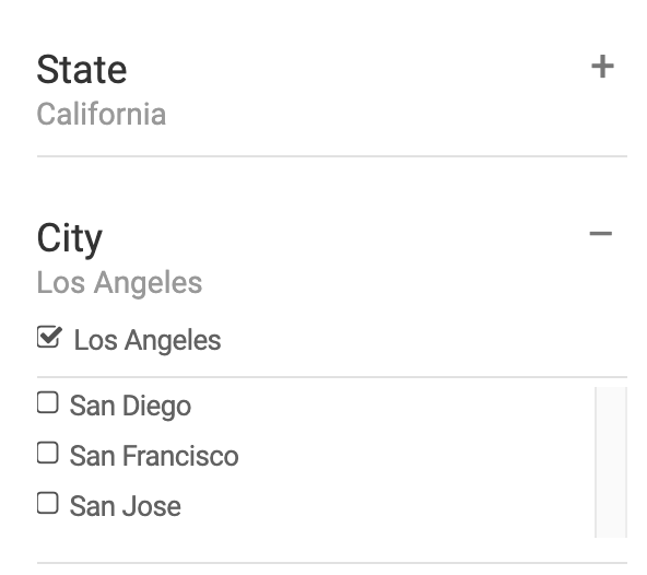 Filtering with location taxonomies