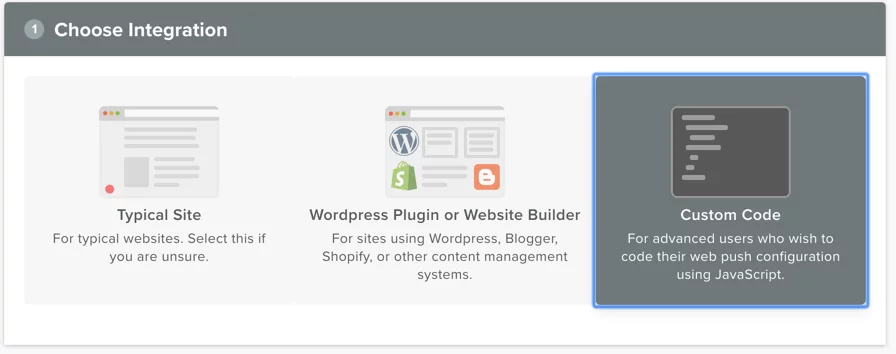Webpush custom code integration Webpush custom code integration