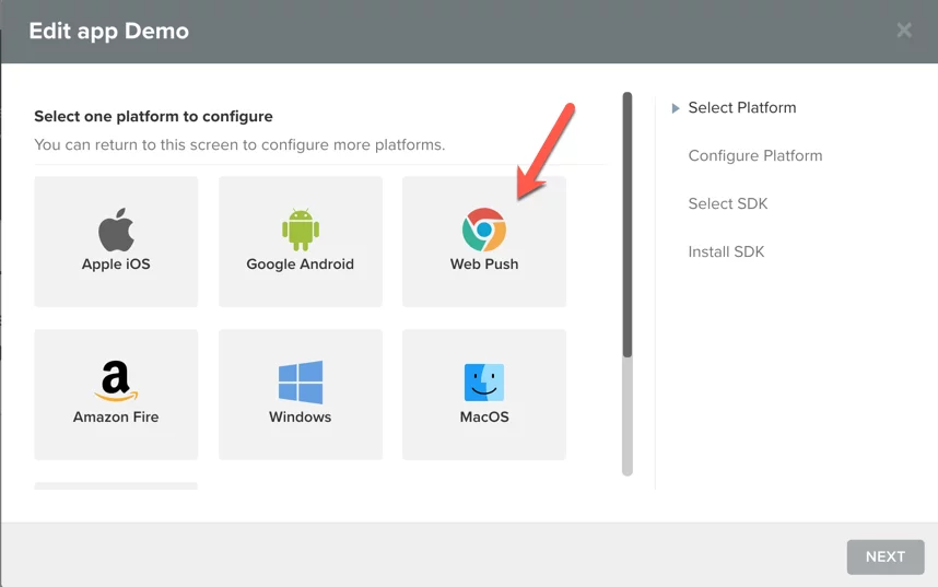 Setup Webpush Platform Setup Webpush Platform