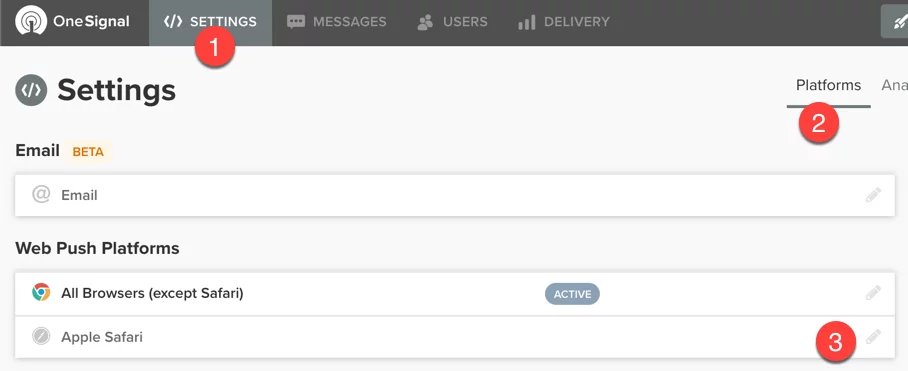 Safari Webpush Settings Safari Webpush Settings