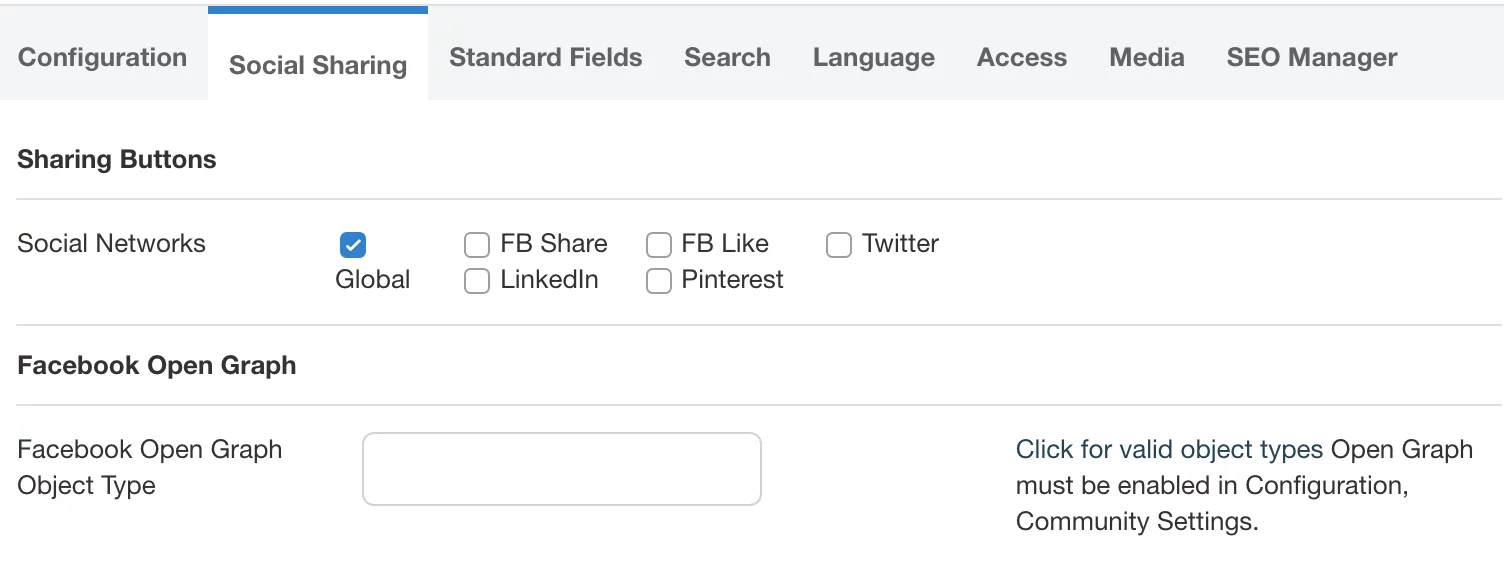 Enabling Facebook Open Graph Enabling Facebook Open Graph
