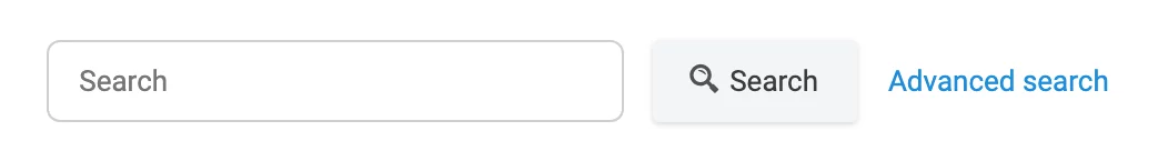 Simple search interface for listings Simple search interface for listings