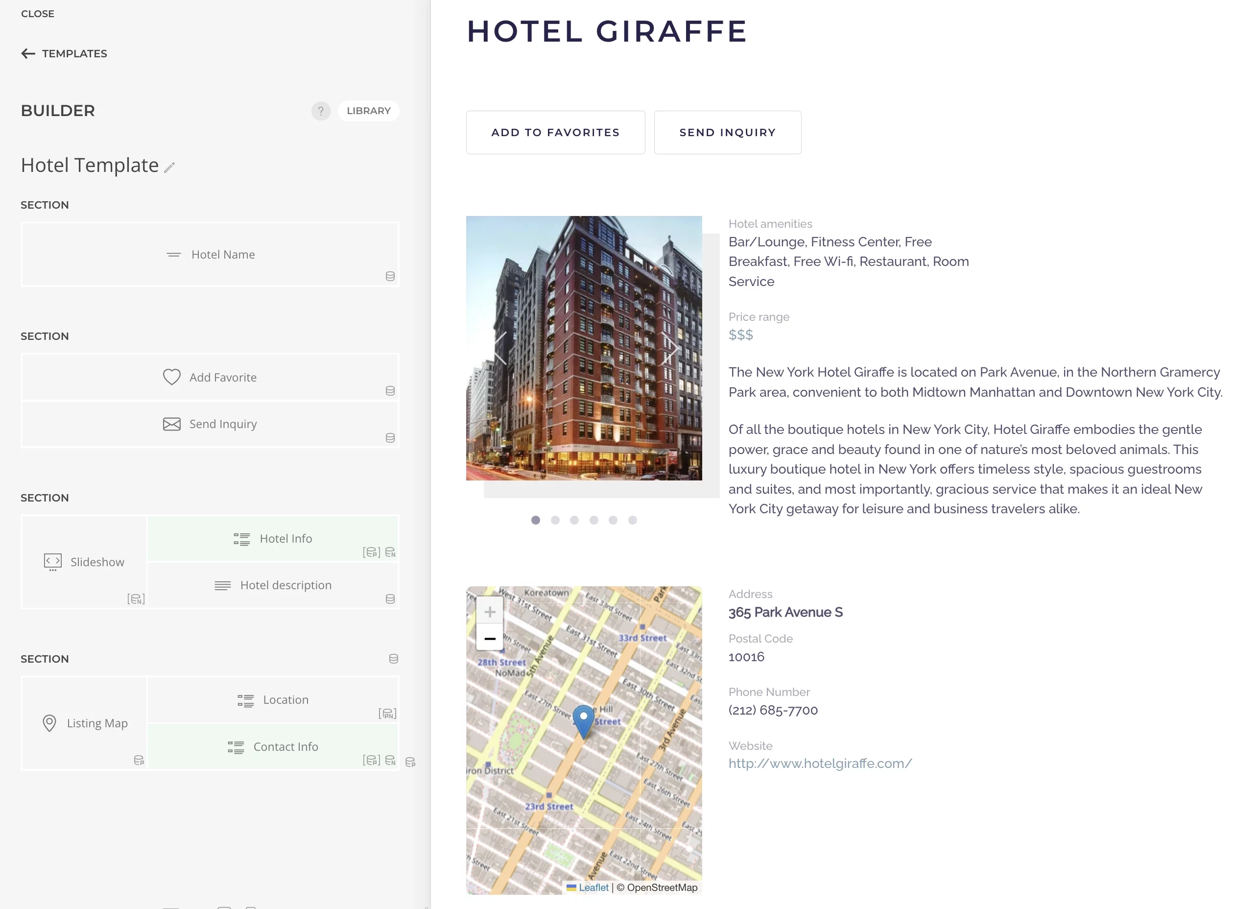 YOOTheme template using JReviews sources and custom elements
