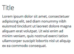 Module styles Module styles