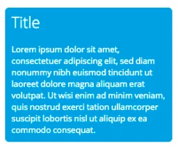Module with rounded borders Module with rounded borders
