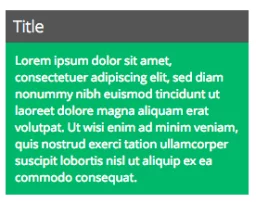 Module with title header Module with title header