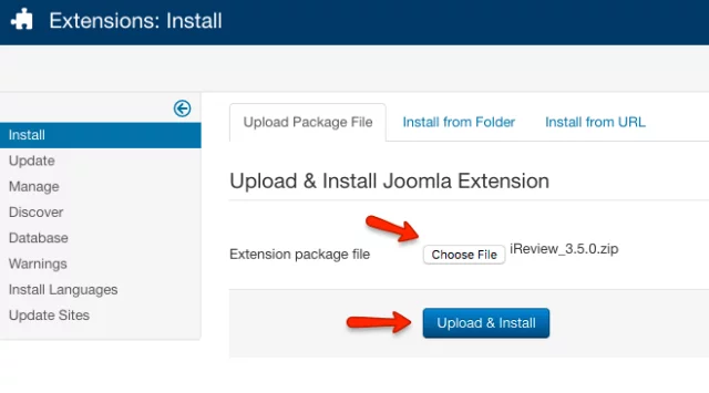 Install template in Joomla Install template in Joomla